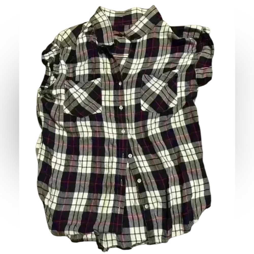 Jachs girlfriend ladies plaid shirt size large